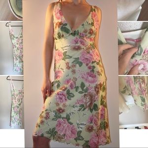 F.FERRANTE ITALY Silk floral dress